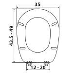 Κάλυμμα Τουαλέτας Πολυεστερικά - LIUTO Ideal Standard σε Λευκό 0093 by ΕΛΒΙΤ - Image 2