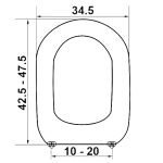 Κάλυμμα Τουαλέτας Πολυεστερικά - LINDA Ideal Standard σε Λευκό 0094 by ΕΛΒΙΤ - Image 2