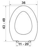 Κάλυμμα Τουαλέτας Πολυεστερικά - CAPRI Ideal Standard σε Λευκό 0099 by ΕΛΒΙΤ - Image 2