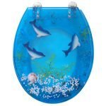 Κάλυμμα Τουαλέτας Διακοσμητικά - Σχέδιο Δελφίνια 016 by ΕΛΒΙΤ