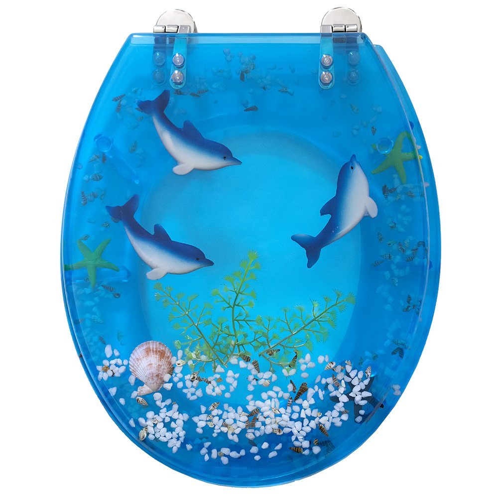 016 Κάλυμμα Τουαλέτας Διακοσμητικά - Σχέδιο Δελφίνια 016 by ΕΛΒΙΤ - Image 1