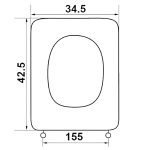 Κάλυμμα Τουαλέτας Βακελιτικά - CONCA σε Λευκό 0174 by ΕΛΒΙΤ - Image 2