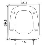 Κάλυμμα Τουαλέτας Πολυεστερικά - EMIRAMA Ideal Standard σε Λευκό 0204 by ΕΛΒΙΤ - Image 2
