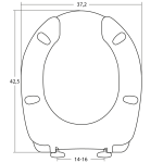 Κάλυμμα Τουαλέτας Βακελιτικά - για A.M.E.A. σε Λευκό 0274 by ΕΛΒΙΤ - Image 2