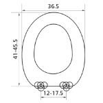 Καπάκι Λεκάνης Πλαστικό - AKDENIZ Universal σε Λευκό 0300 by ΕΛΒΙΤ - Image 2