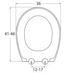 Καπάκι Λεκάνης Πλαστικό - Universal σε Λευκό 0304 by ΕΛΒΙΤ - Image 2