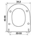 Κάλυμμα Τουαλέτας Βακελιτικά - Duravit Stark 3 σε Λευκό 0322 by ΕΛΒΙΤ - Image 2