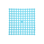 Αντιολισθητικό ταπέτο GOLF Τυρκουάζ