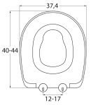 Καπάκι Λεκάνης Πλαστικό - Universal/Family σε Λευκό 0340 by ΕΛΒΙΤ - Image 5