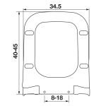 Καπάκι Λεκάνης Πλαστικό - Τετράγωνο (Slim) σε Λευκό 0344 by ΕΛΒΙΤ - Image 3