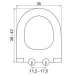 Κάλυμμα Τουαλέτας Βακελιτικά - BOREAL Slim σε Λευκό 0407 by ΕΛΒΙΤ - Image 2