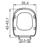 Κάλυμμα Τουαλέτας Βακελιτικά - σε Λευκό 1226 by ΕΛΒΙΤ - Image 2