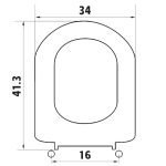 Κάλυμμα Τουαλέτας Πολυεστερικά - DSHAPE Μικρό σε Λευκό 1230 by ΕΛΒΙΤ - Image 2