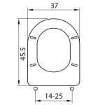 Κάλυμμα Τουαλέτας Πολυεστερικά - Aretusa Cesame σε Λευκό 1247 by ΕΛΒΙΤ - Image 2