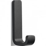 Κρεμάστρα Τοίχου Αλουμινίου 4x2x8,5  Rim Black - 14653 By Zone Denmark