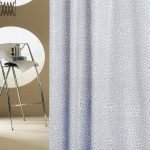 ΚΟΥΡΤΙΝΑ ΜΠΑΝΙΟΥ ΠΛΑΣΤΙΚΗ PEVA MOSAIC ΓΚΡΙ 180(Μ)X180(Υ)