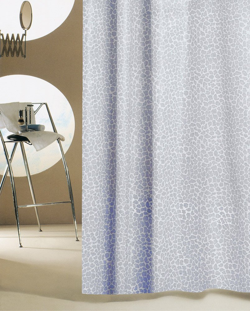 287 ΚΟΥΡΤΙΝΑ ΜΠΑΝΙΟΥ ΠΛΑΣΤΙΚΗ PEVA MOSAIC ΓΚΡΙ 180(Μ)X180(Υ) - Image 1