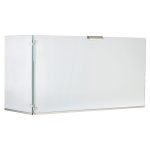 Κάλυψη Τζακιού 90+30x50cm Γυάλινη/Νίκελ Ματ 563 - By Ζωγομετάλ