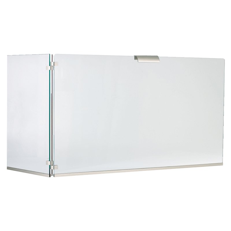 563 καλυψη τζακιου νικελ ματ Κάλυψη Τζακιού 90+30x50cm Γυάλινη/Νίκελ Ματ 563 - By Ζωγομετάλ - Image 1