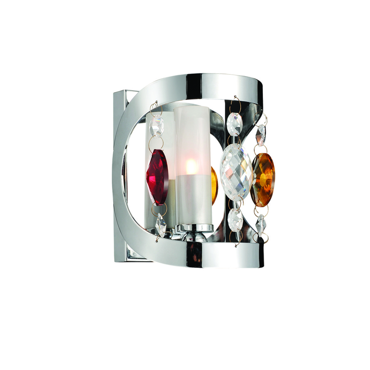 77-1810 MB0810-1A 'MIX' WALL LAMP CHROME CRYSTAL 1Γ1 - Image 1