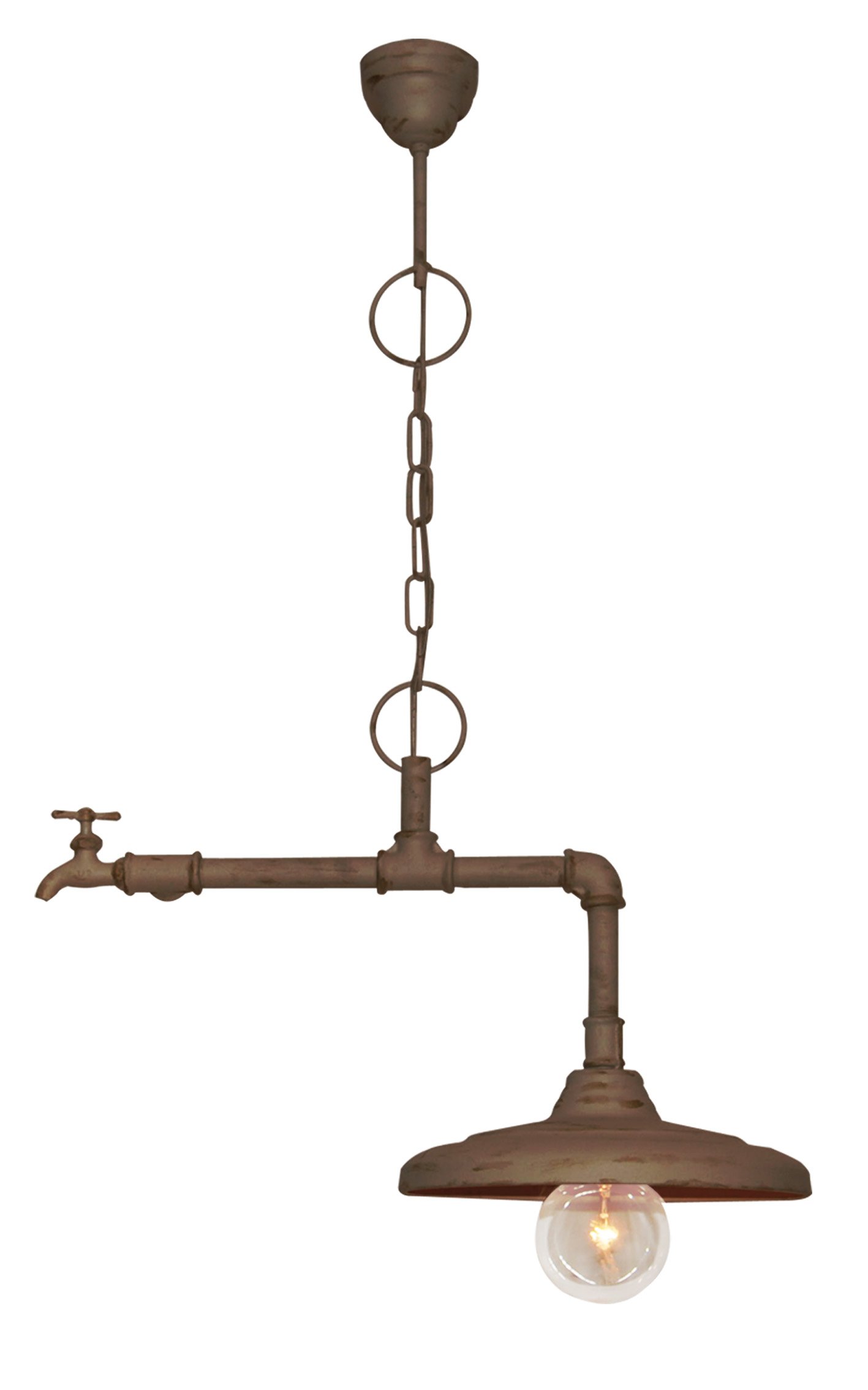 77-2322A77-2250 HL-520-1 PIPES BROWN RUSTY PENDANT 1Φ - Image 1