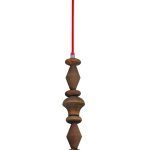 HL-027R-1 MELODY AGED WOOD PENDANT