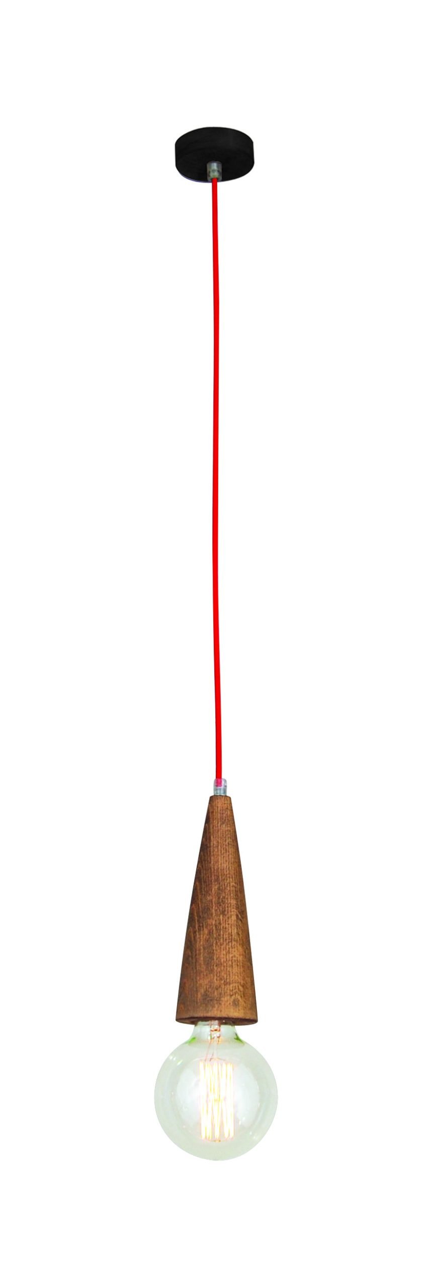 77-2725 HL-029R-1 MELODY AGED WOOD PENDANT - Image 1