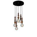 HL-041R-5P MELODY AGED WOOD PENDANT