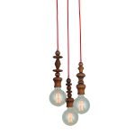 HL-042R-3P MELODY AGED WOOD PENDANT