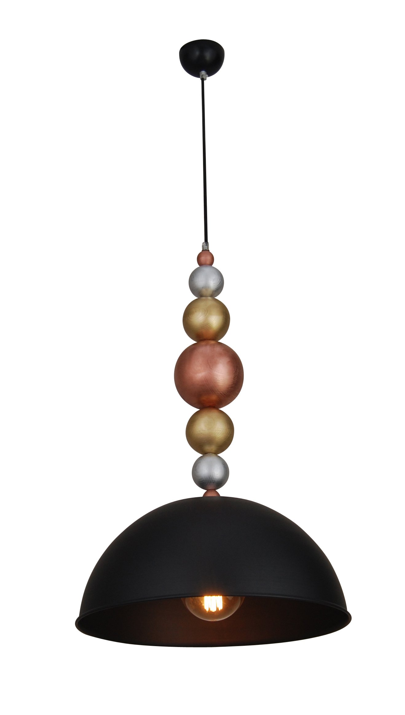 77-2743 HL-046RS-1P MONA BLACK PENDANT - Image 1