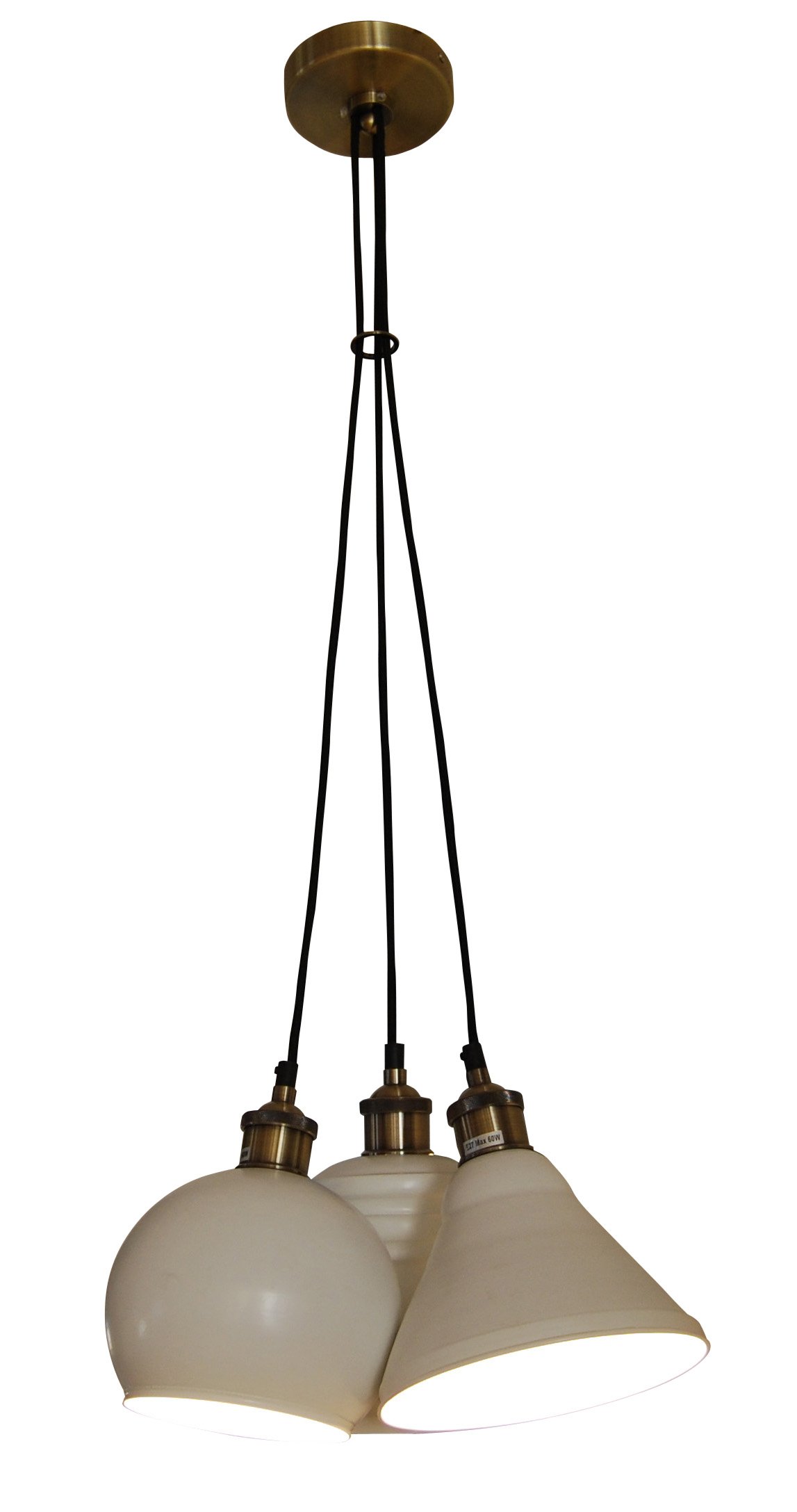 77-2746 HL-228S-3P IHOR WHITE PENDANT - Image 1