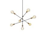 SE 136-7 CODY PENDANT BLACK & BRUSHED BRASS Δ4