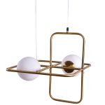 SE 133-2PS ATHEN PENDANT LAMP BRUSHED BRASS 1A4