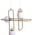 SE 133-3PS ATHEN PENDANT LAMP BRUSHED BRASS 1A4