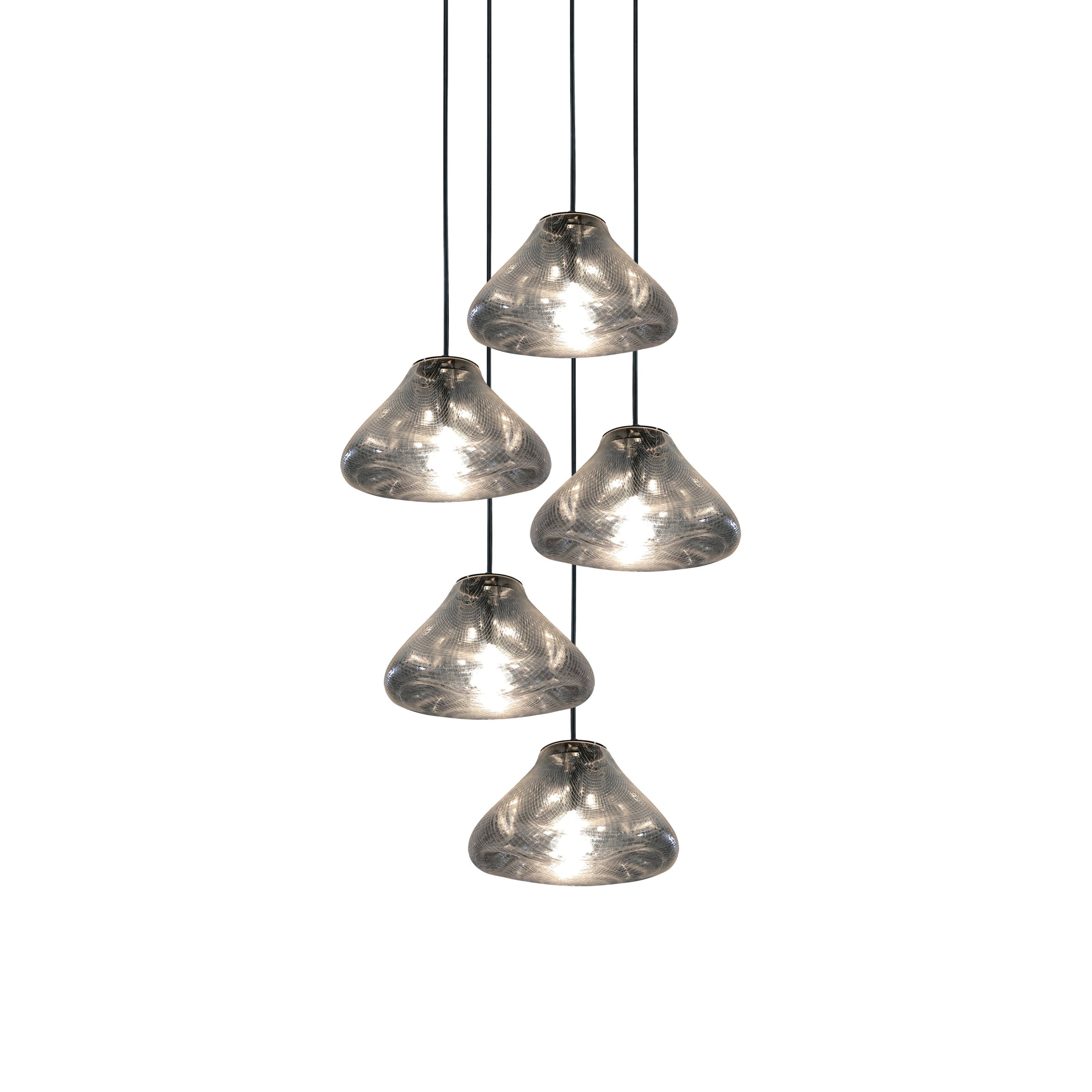 77-3688 WS1420-5 CLOUD PENDANT GLASS+ - Image 1