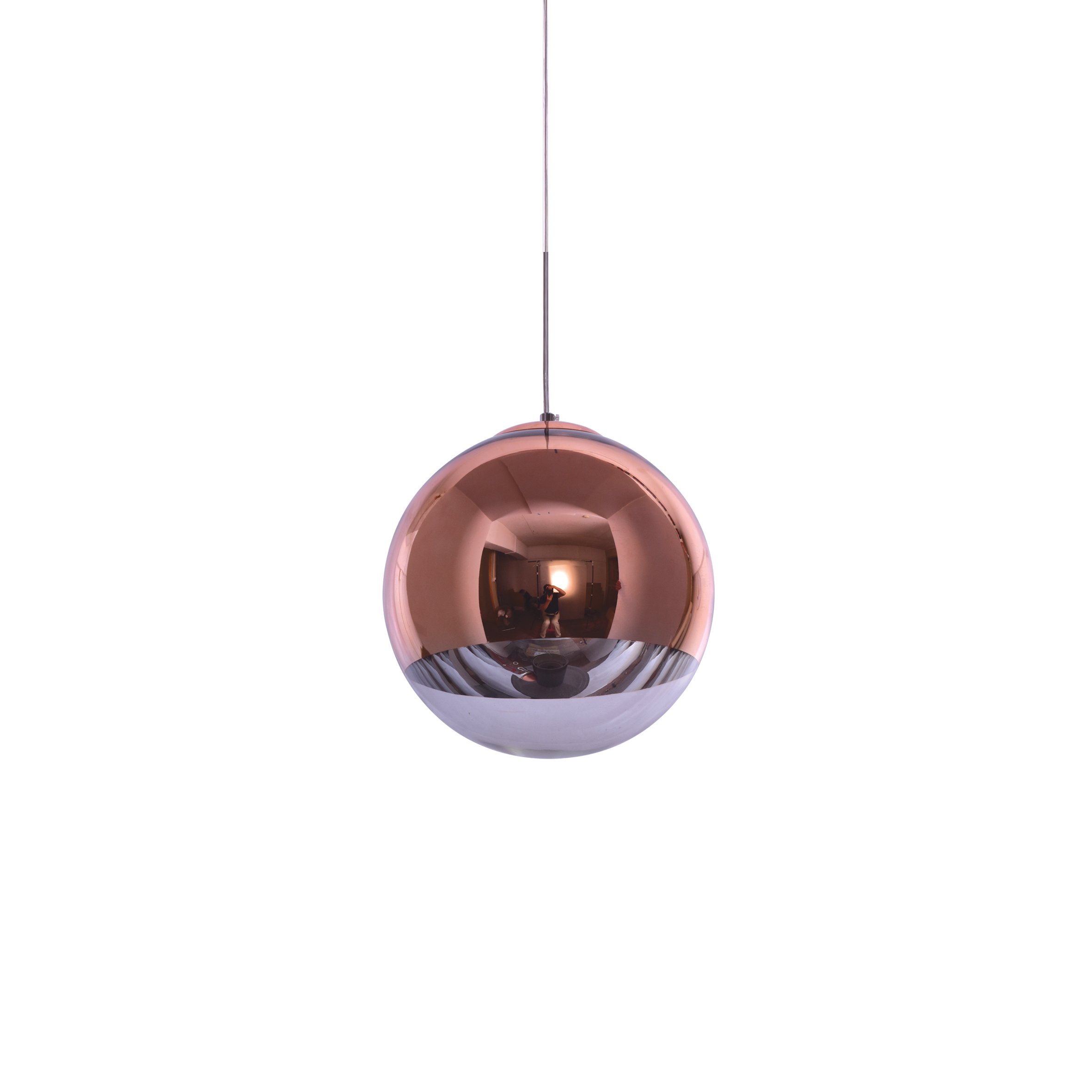 77-3706 SE3130-1-COP ALESSIA PENDANT COPPER-CLEAR GLASS 1Z1 - Image 1