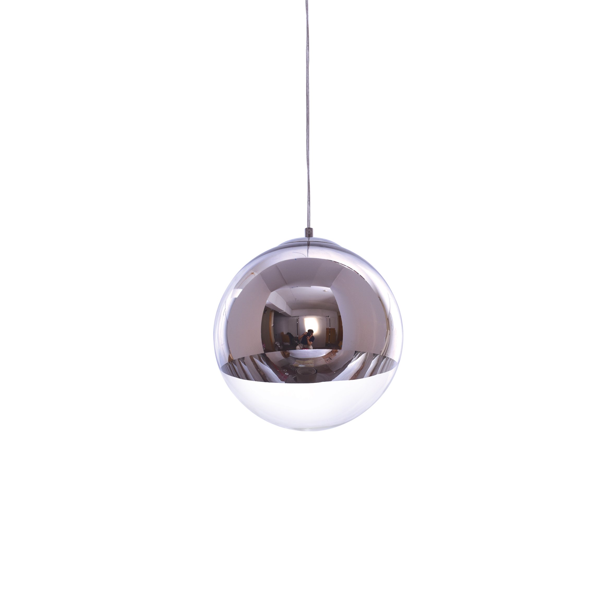 77-3707 SE3130-1-CH ALESSIA PENDANT CHROME-CLEAR GLASS1Ζ1 - Image 1