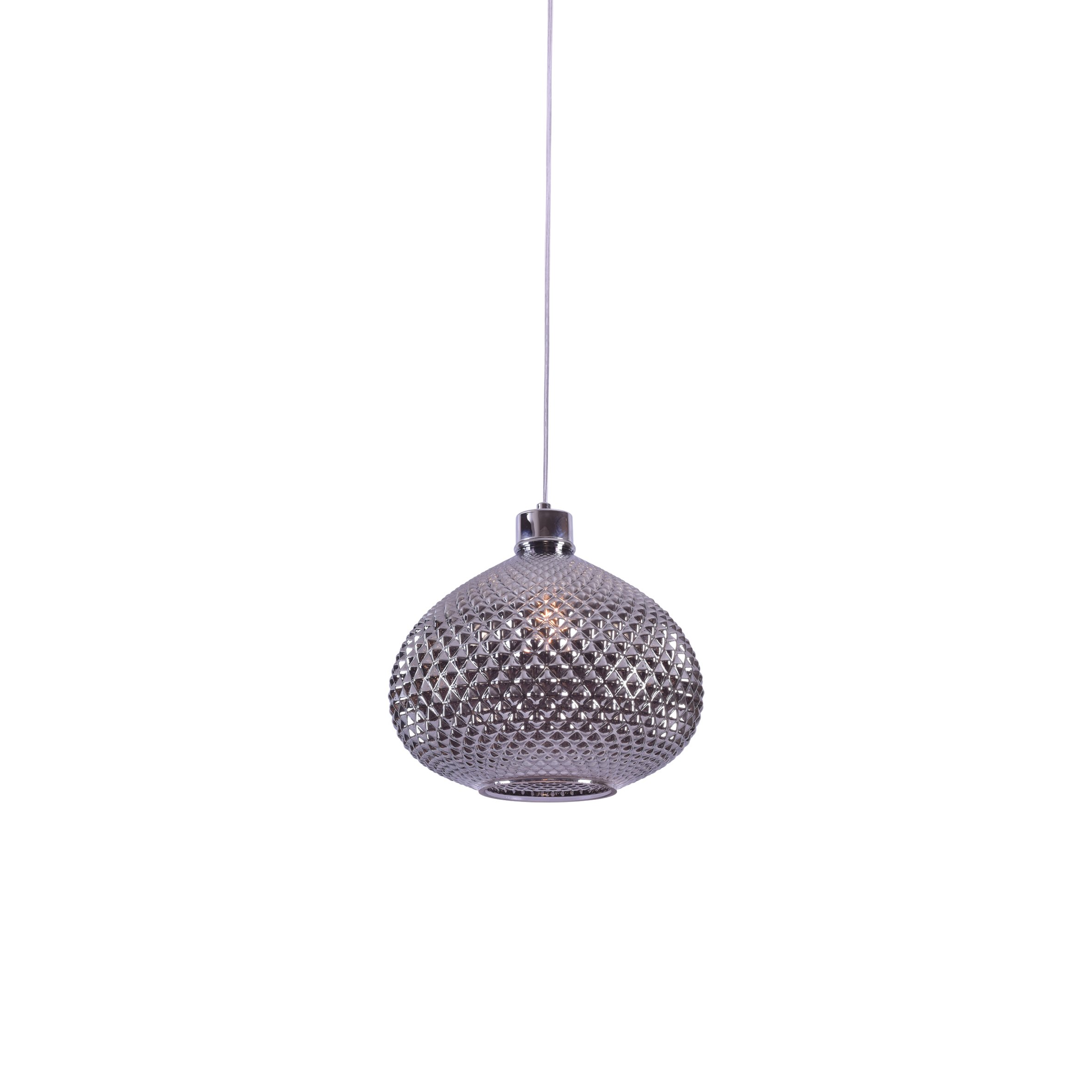 77-3739 SE4286-01 SM ILENIA PENDANT SMOKE GLASS E4 - Image 1