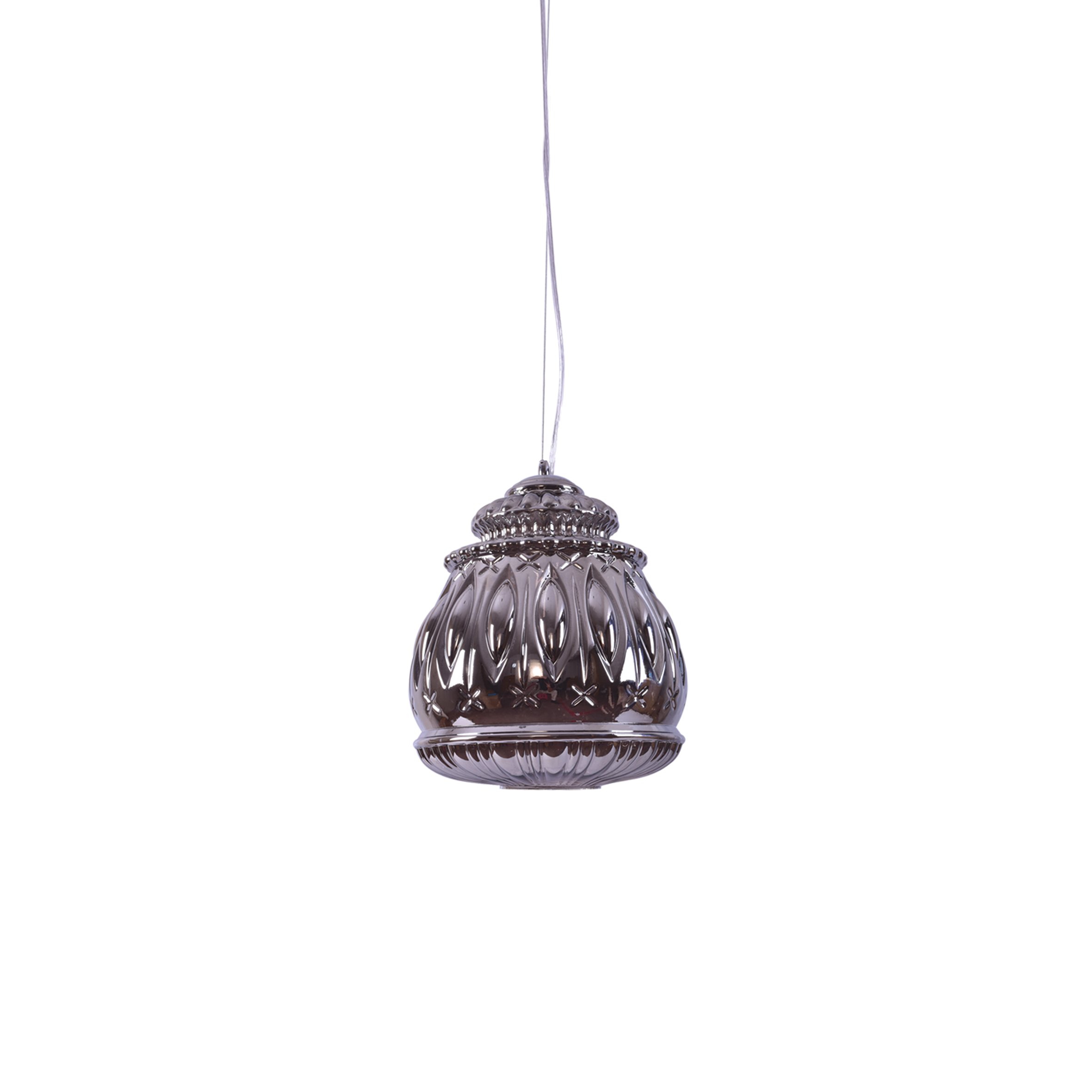 77-3746 SE4344-01b ROZA PENDANT SMOKE GLASS E4 - Image 1