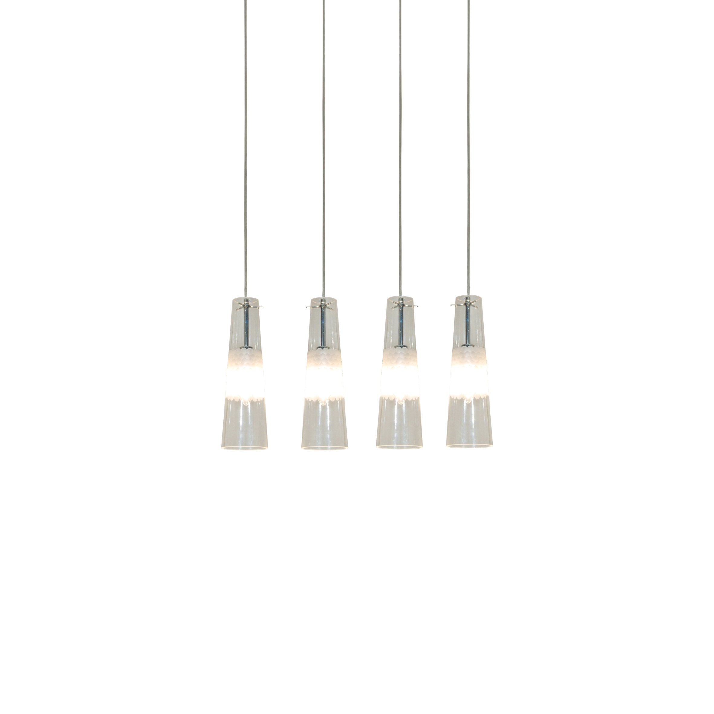 77-3757 WS3397-4 COMO PENDANT LAMP GLASS+ - Image 1