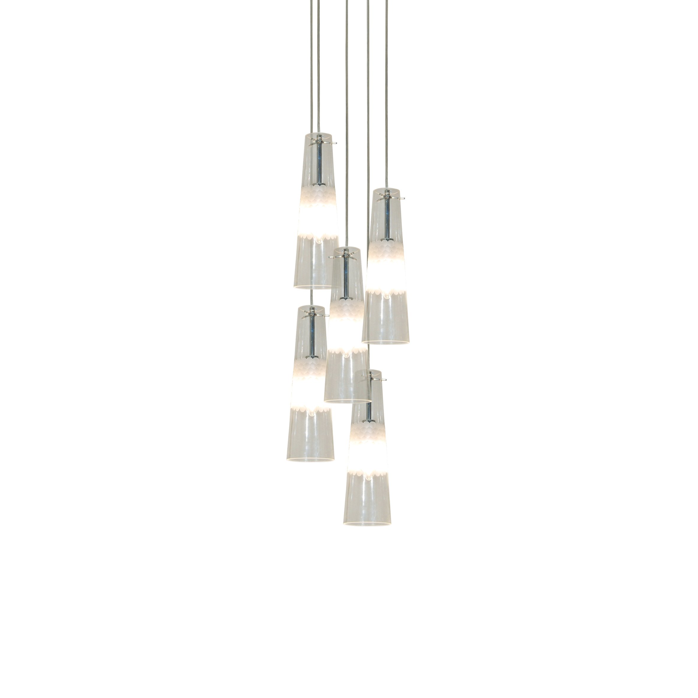 77-3758 WS3397-5 COMO PENDANT LAMP GLASS+ - Image 1