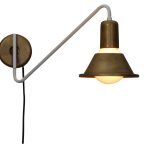 HL-3521-1 EMILY OLD COPPER & BLACK WALL LAMP