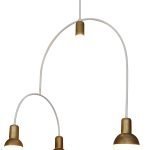 HL-3523-4 CHRISTOPHER OLD BRONZE & WHITE PENDANT