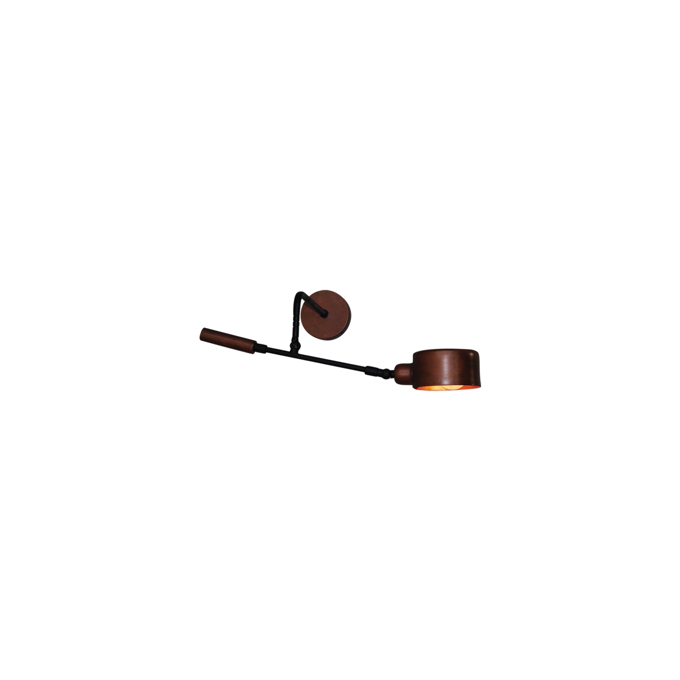 77-3886 HL-3538-1 S WADE OLD COPPER & BLACK WALL LAMP - Image 1