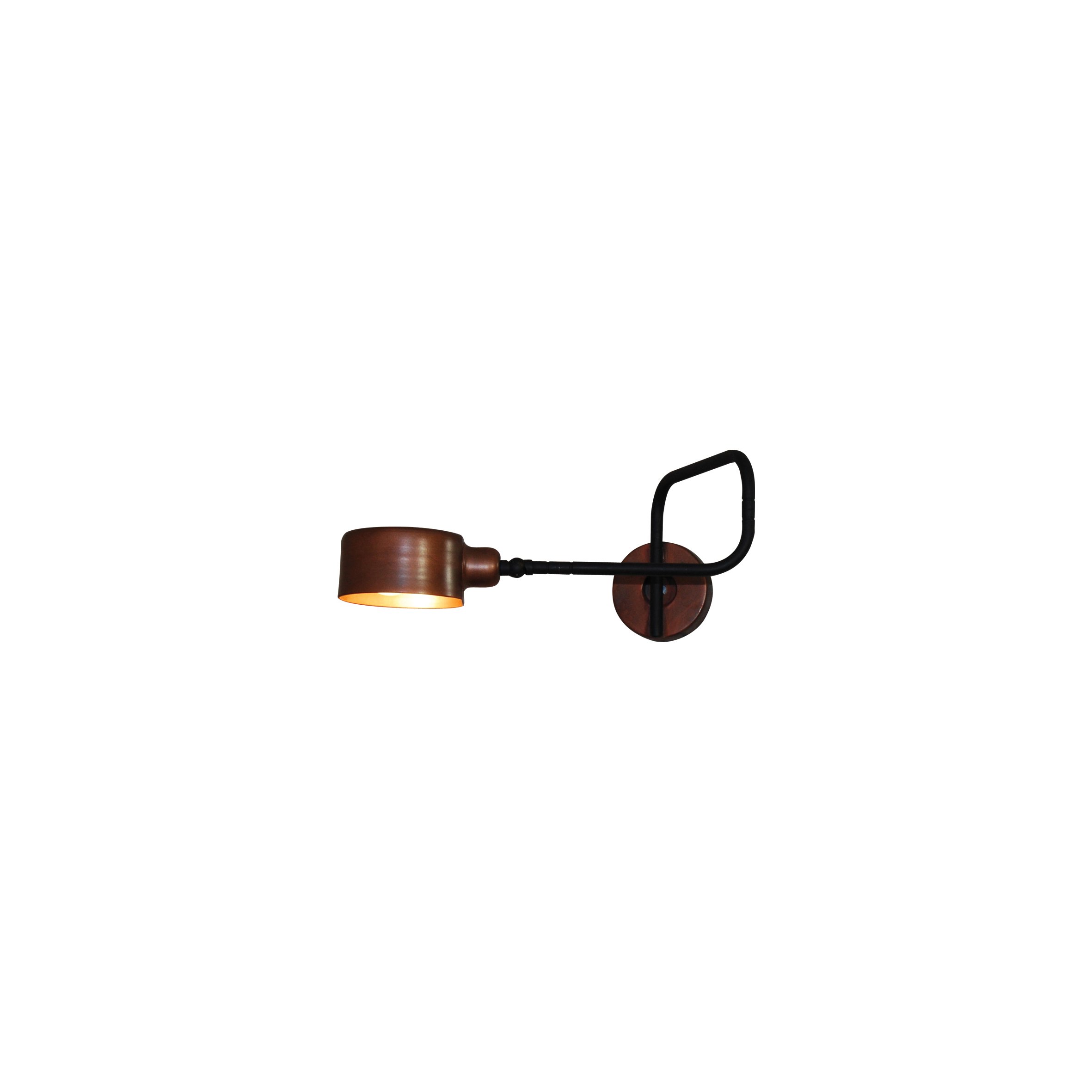 77-3926 HL-3544-1 CARI BLACK & OLD COPPER WALL LAMP - Image 1