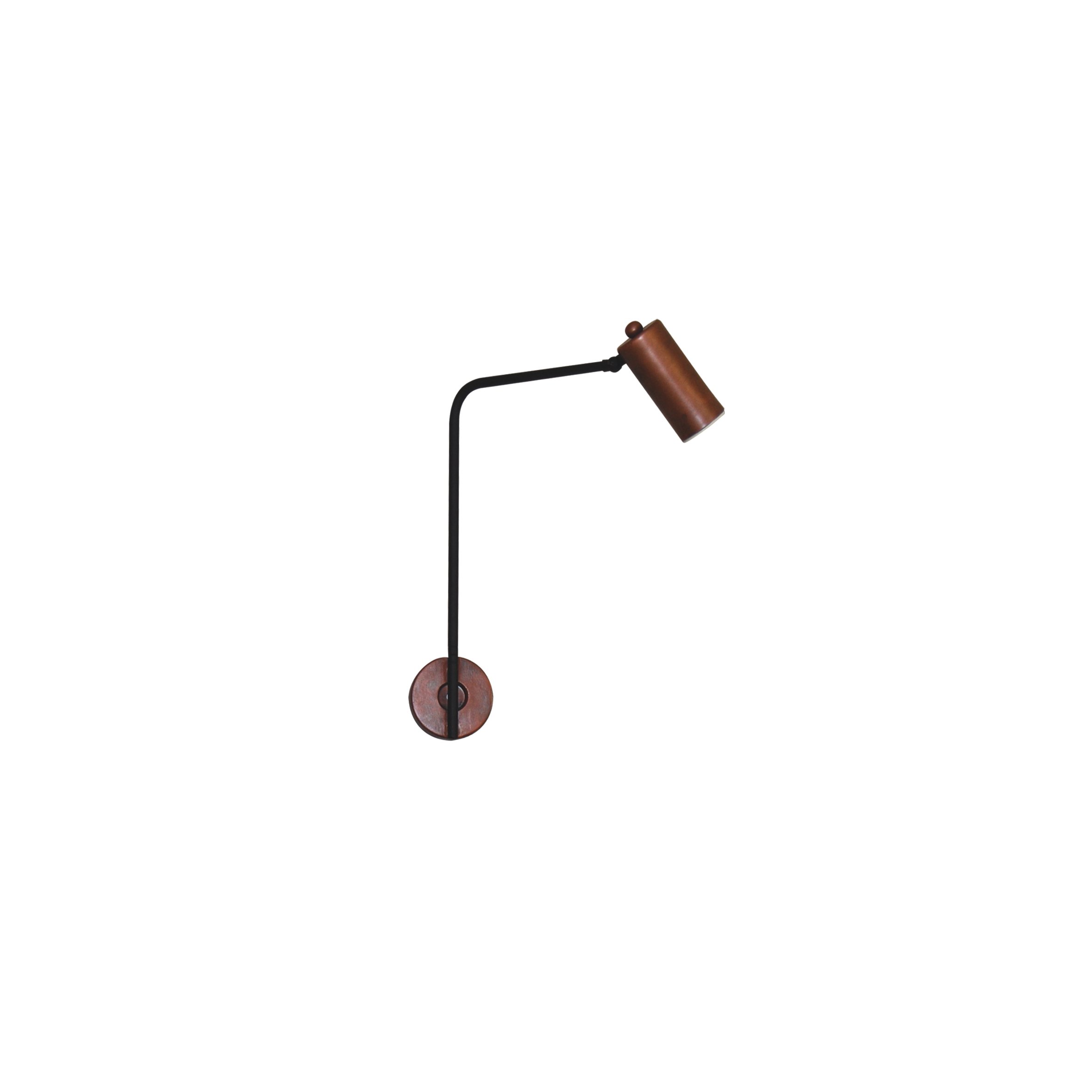 77-3932 HL-3534-1 ARIEL OLD COPPER & BLACK WALL LAMP - Image 1