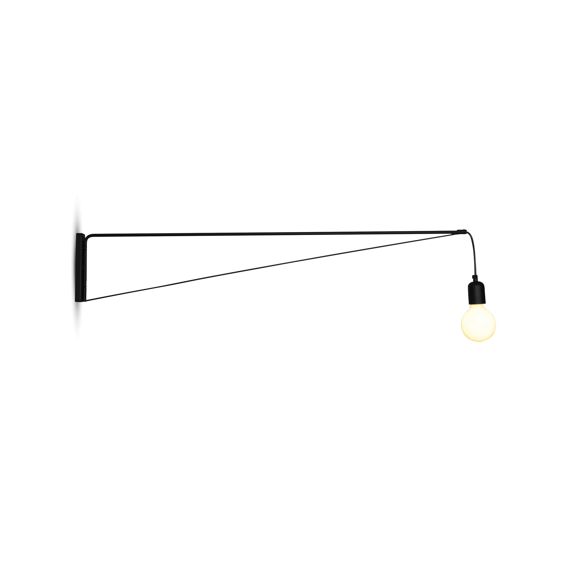 77-3974 HL-3562-1 NINA BLACK WALL LAMP - Image 1