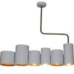 HL-3567-6P BRODY WHITE & OLD BRONZE PENDANT