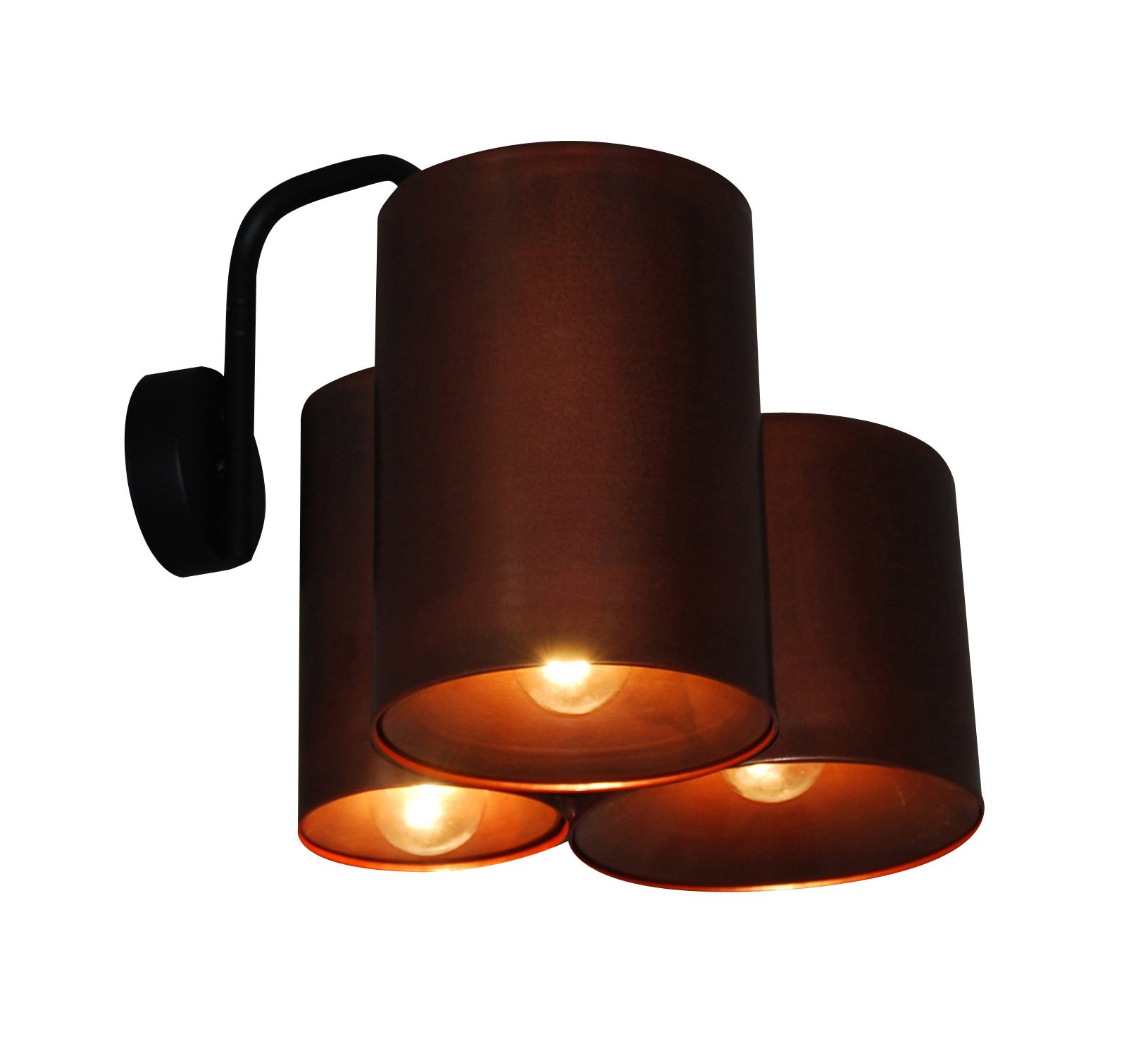 77-3992 HL-3567-3PB BRODY OLD COPPER & BLACK WALL LAMP - Image 1