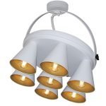 HL-3578-1B BRANDON WHITE & MAT GOLD PENDANT